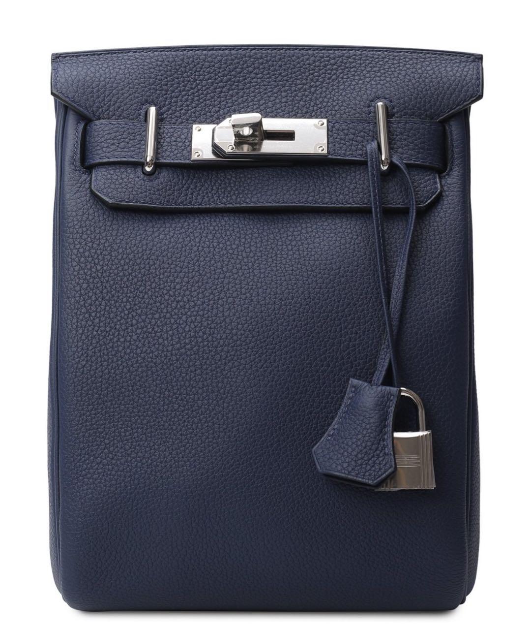 HERMES PRE-OWNED Синий кожаный рюкзак, фото 1