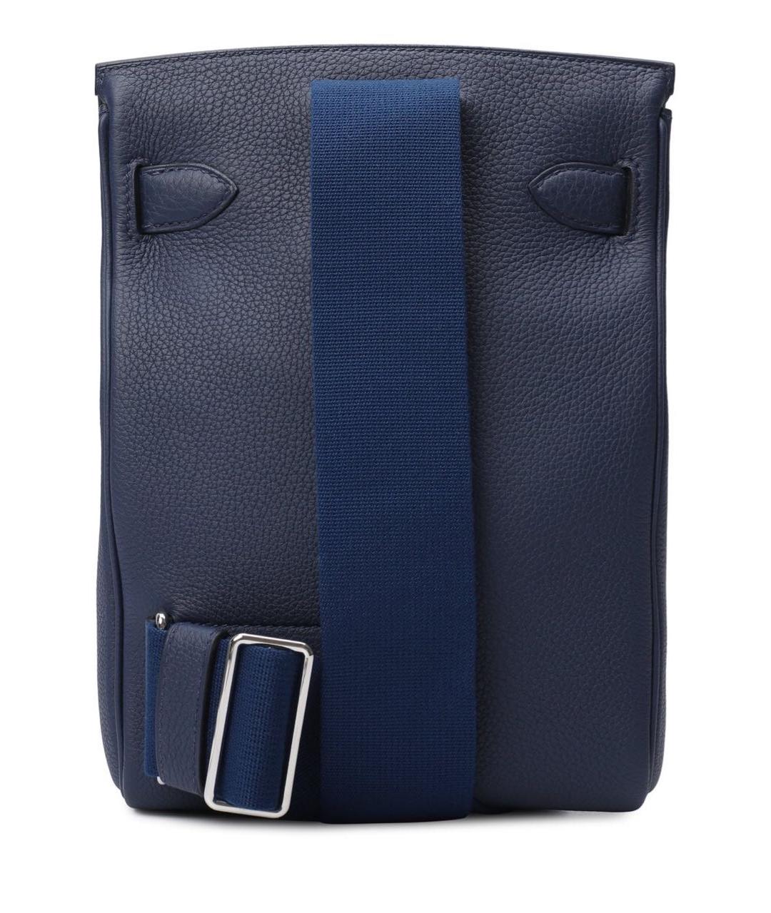 HERMES PRE-OWNED Синий кожаный рюкзак, фото 2