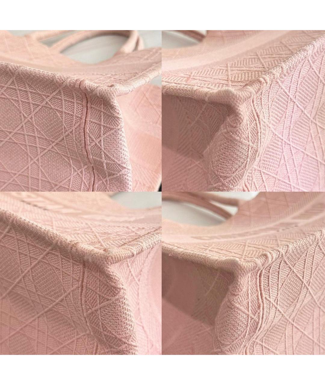 CHRISTIAN DIOR Розовая кожаная сумка с короткими ручками, фото 5