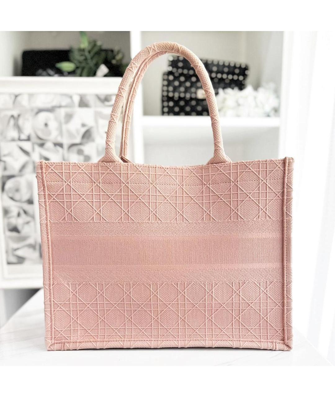 CHRISTIAN DIOR Розовая кожаная сумка с короткими ручками, фото 2