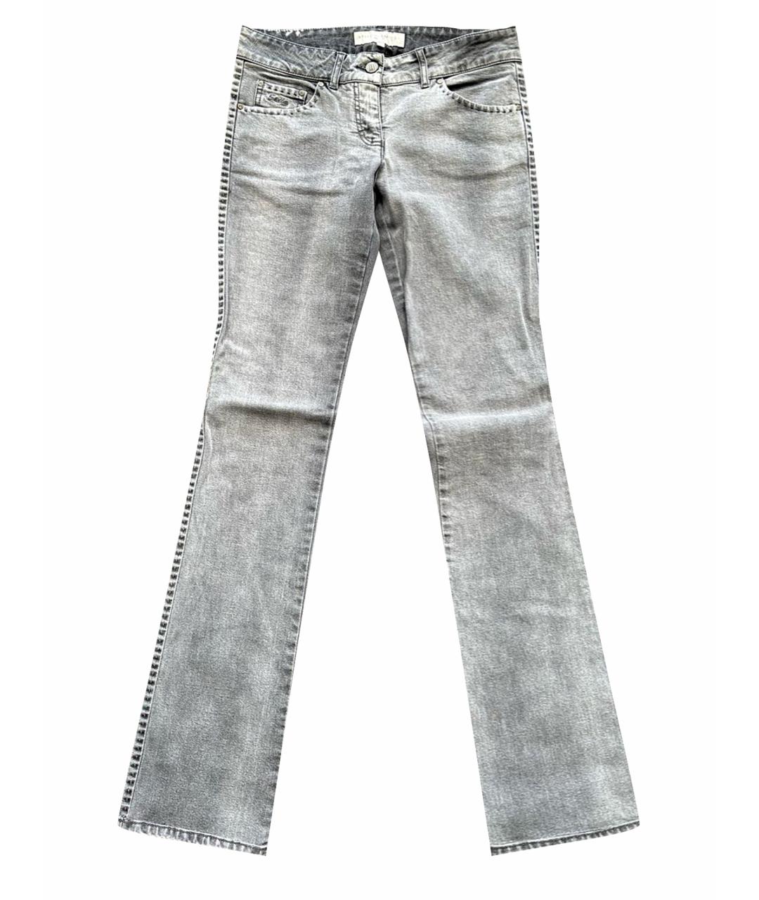 STELLA MCCARTNEY Серые хлопко-эластановые прямые джинсы, фото 1