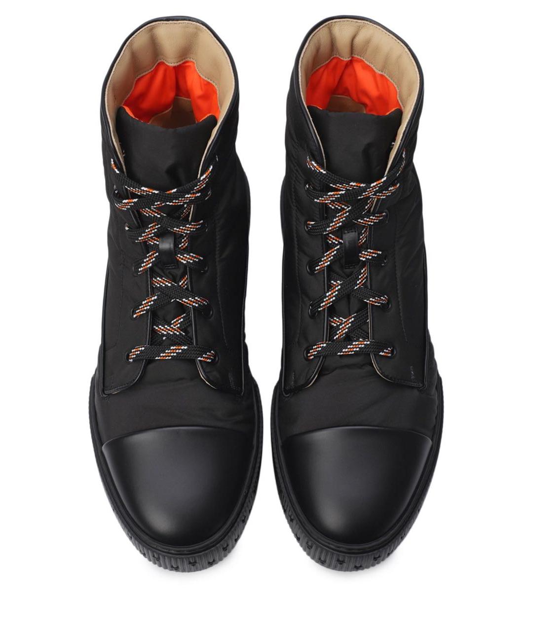 HERMES PRE-OWNED Черные текстильные высокие ботинки, фото 4