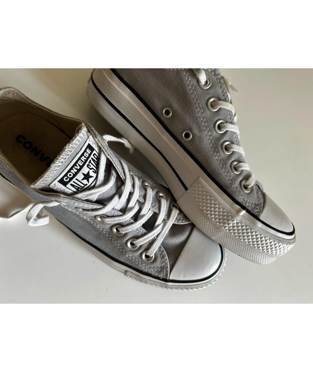 CONVERSE Серые текстильные кеды, фото 5