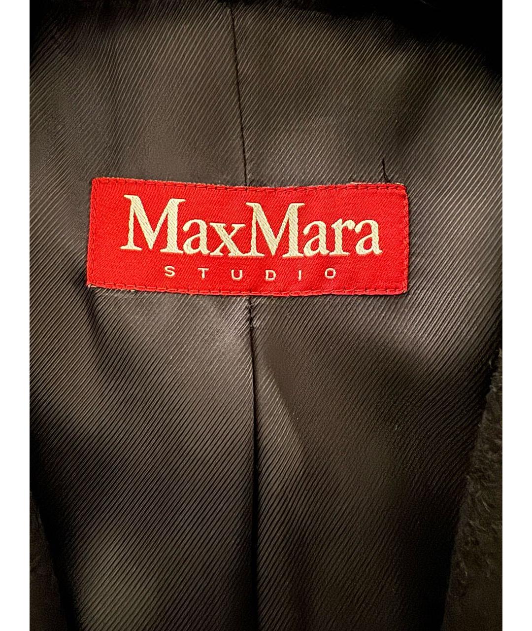 'S MAX MARA Черное кашемировое пальто, фото 3