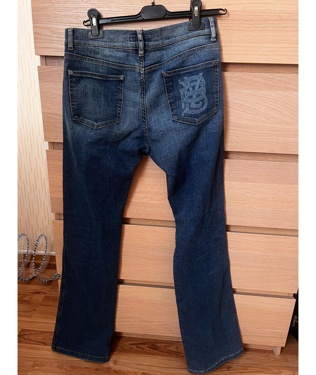 BURBERRY Темно-синие хлопковые джинсы клеш, фото 2