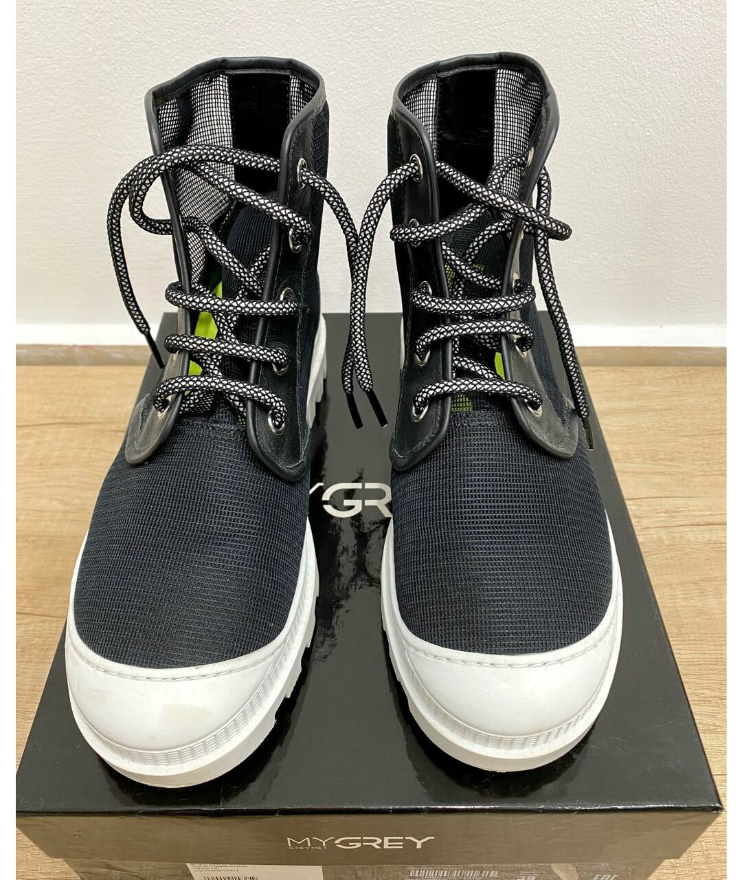 GREY MER Черные текстильные ботинки, фото 6