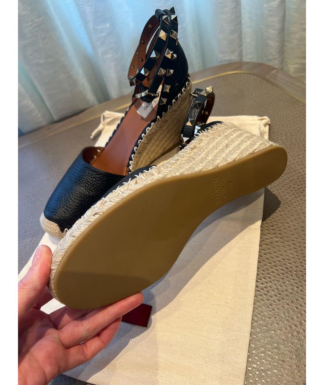 VALENTINO Черные кожаные туфли, фото 7