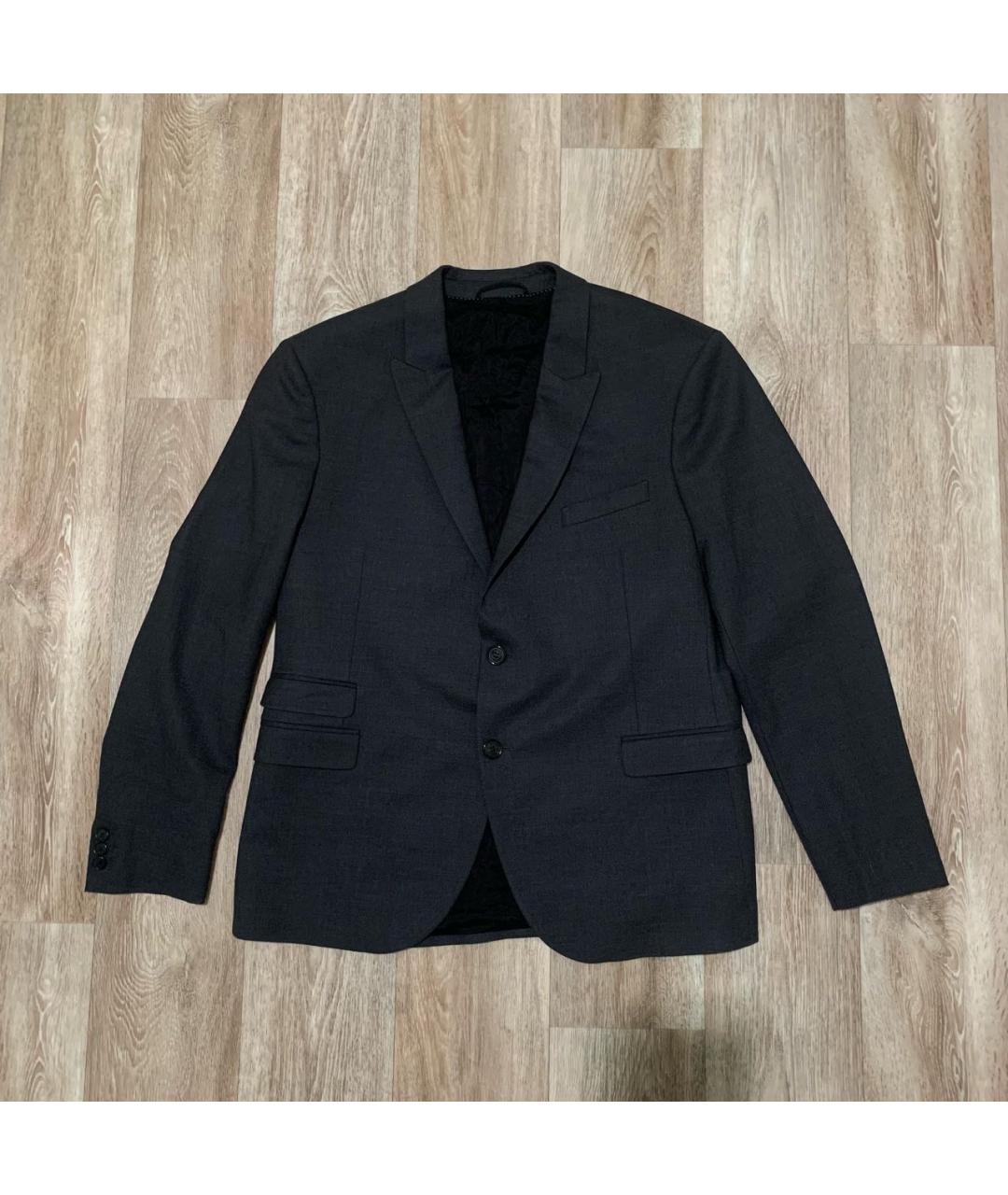 NEIL BARRETT Серый шерстяной пиджак, фото 8