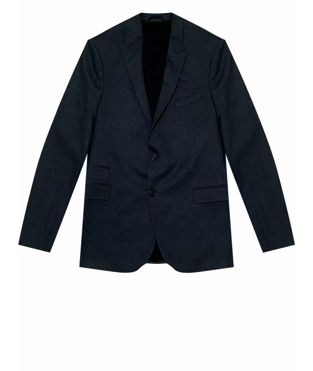 NEIL BARRETT Серый шерстяной пиджак, фото 1