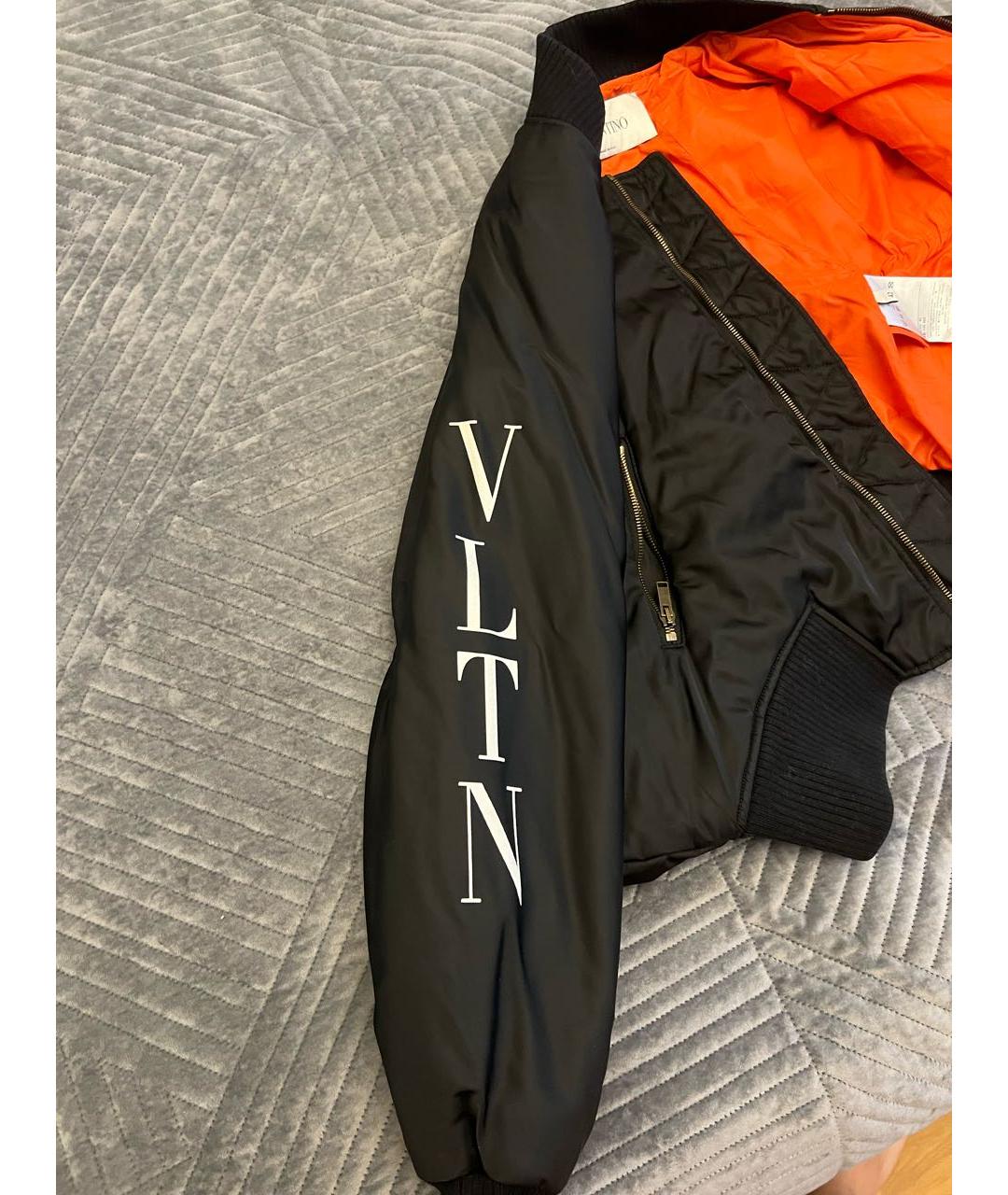 VALENTINO Черная полиамидовая куртка, фото 4