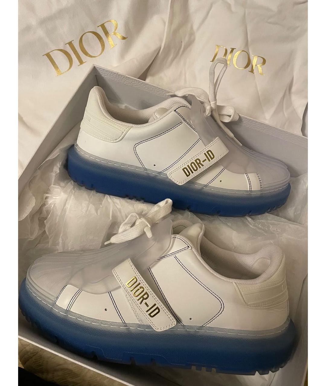 CHRISTIAN DIOR Белые кожаные кеды, фото 5