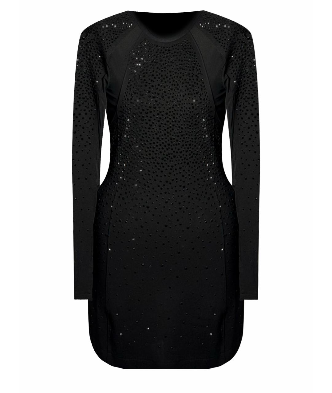 DIESEL Черное полиамидовое коктейльное платье, фото 1