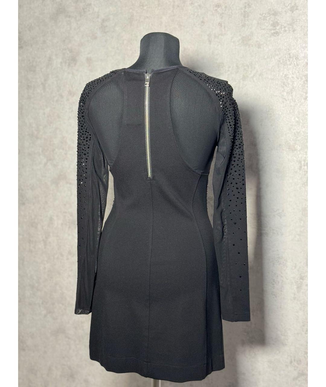 DIESEL Черное полиамидовое коктейльное платье, фото 2
