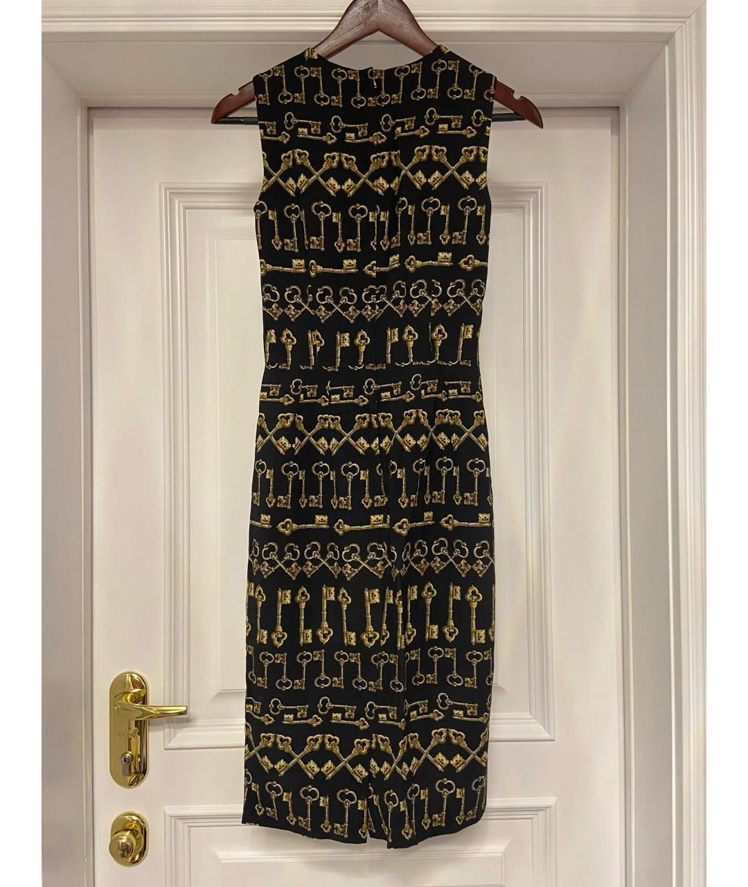 DOLCE&GABBANA Мульти вискозное повседневное платье, фото 5