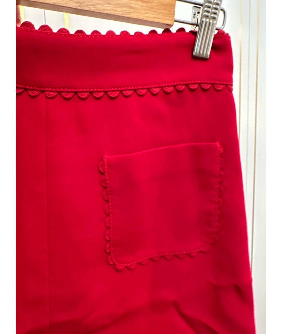 RED VALENTINO Красная юбка мини, фото 3
