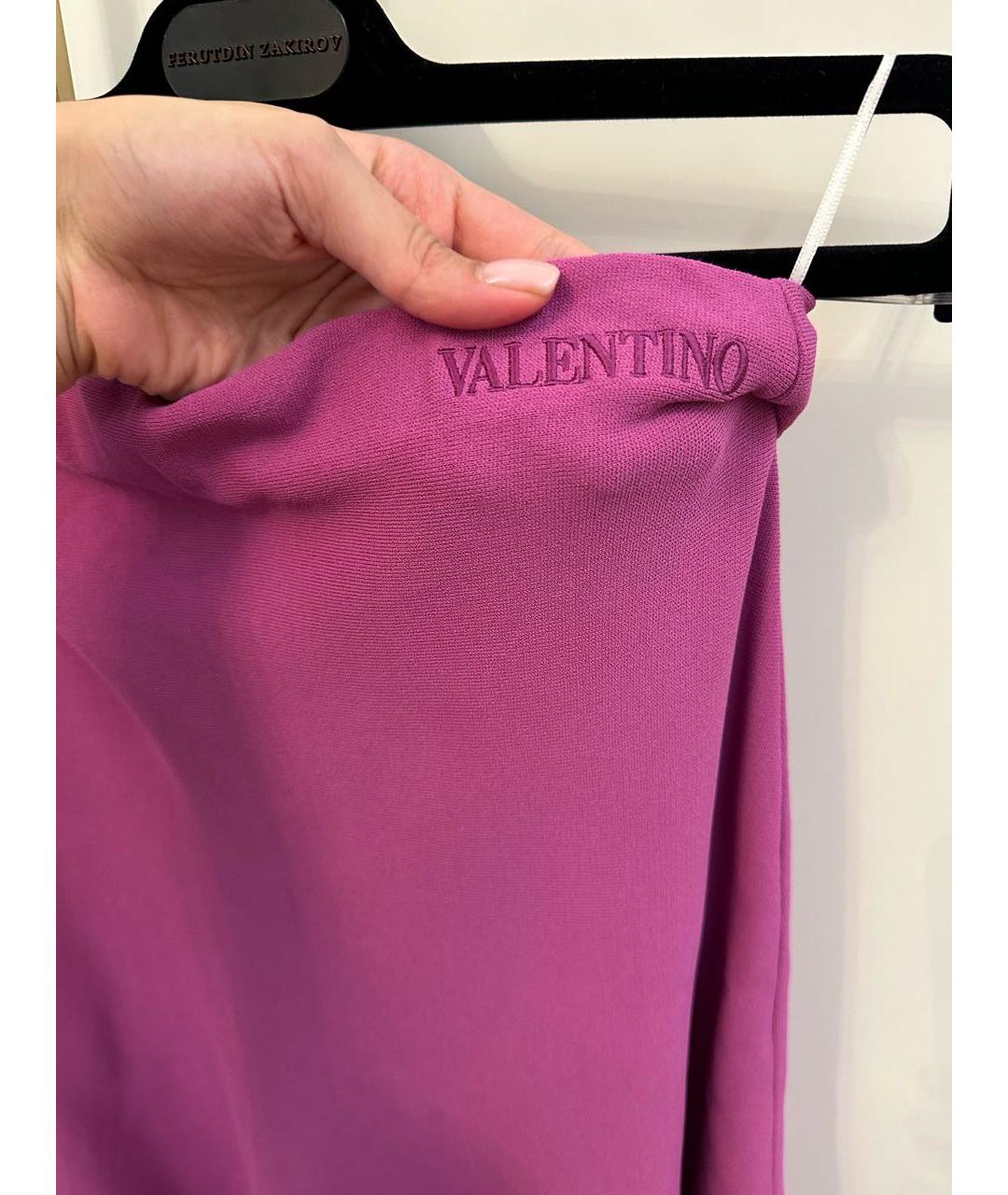 VALENTINO Фиолетовая юбка миди, фото 2