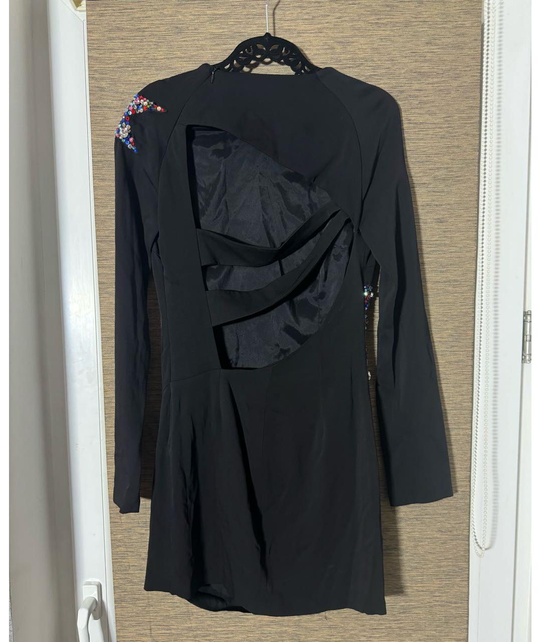 PHILIPP PLEIN Черное вискозное вечернее платье, фото 2