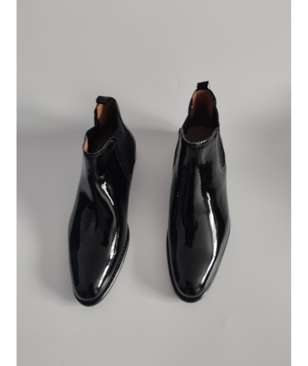 CHURCH'S Черные высокие ботинки из лакированной кожи, фото 2