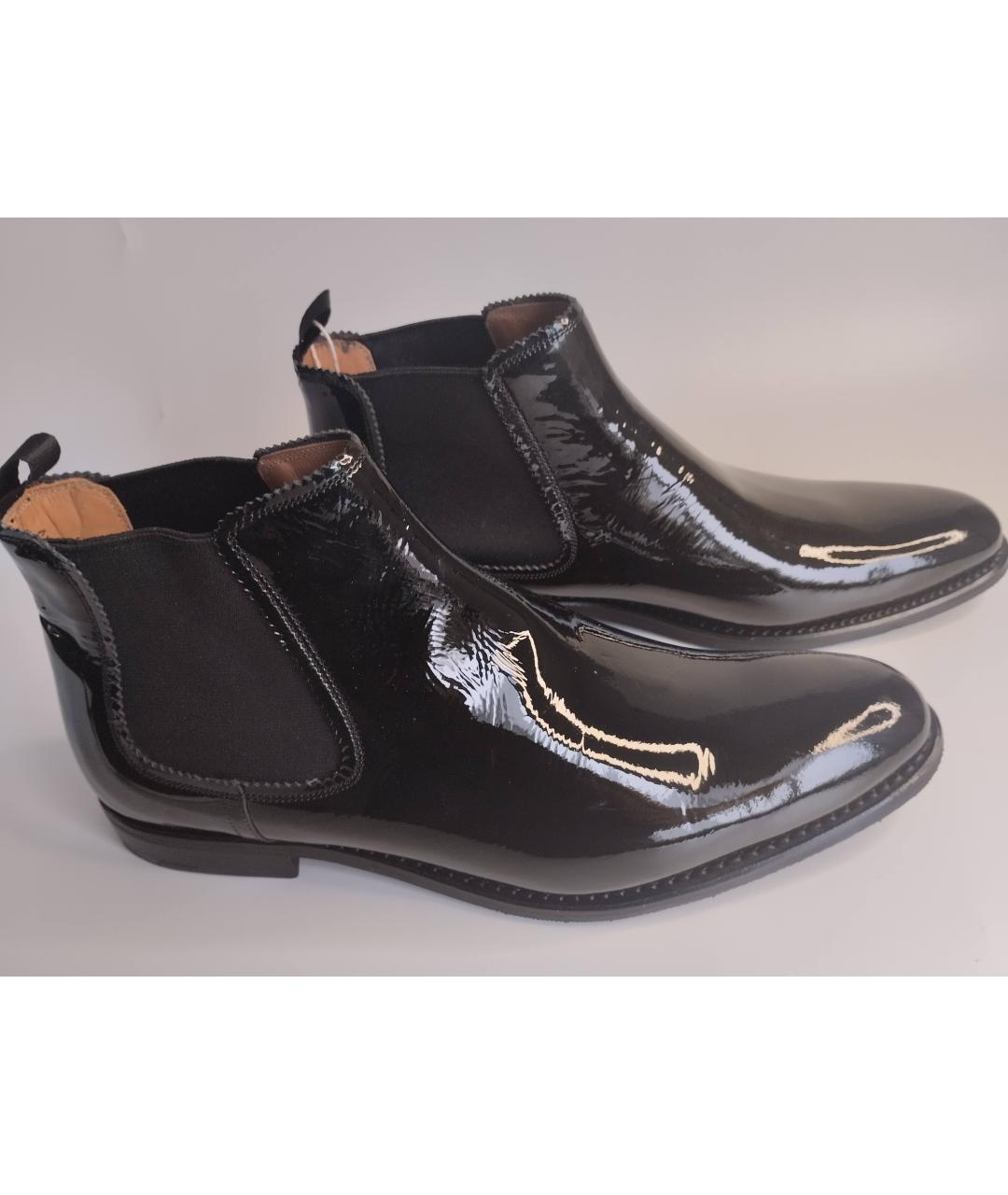 CHURCH'S Черные высокие ботинки из лакированной кожи, фото 5