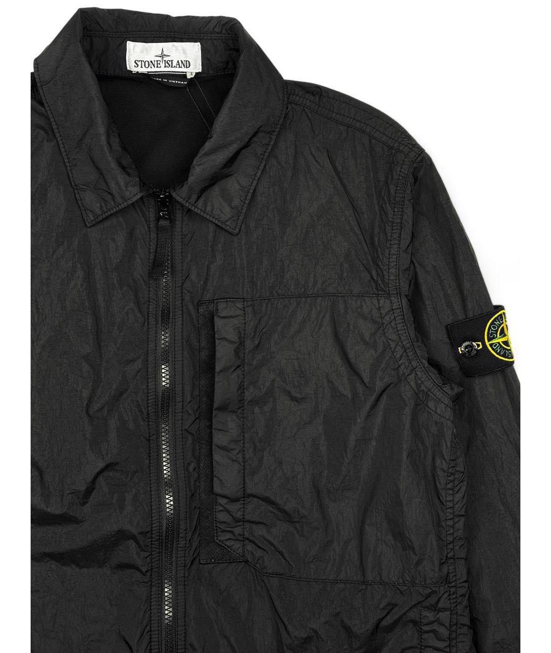 STONE ISLAND Черная полиамидовая куртка, фото 3
