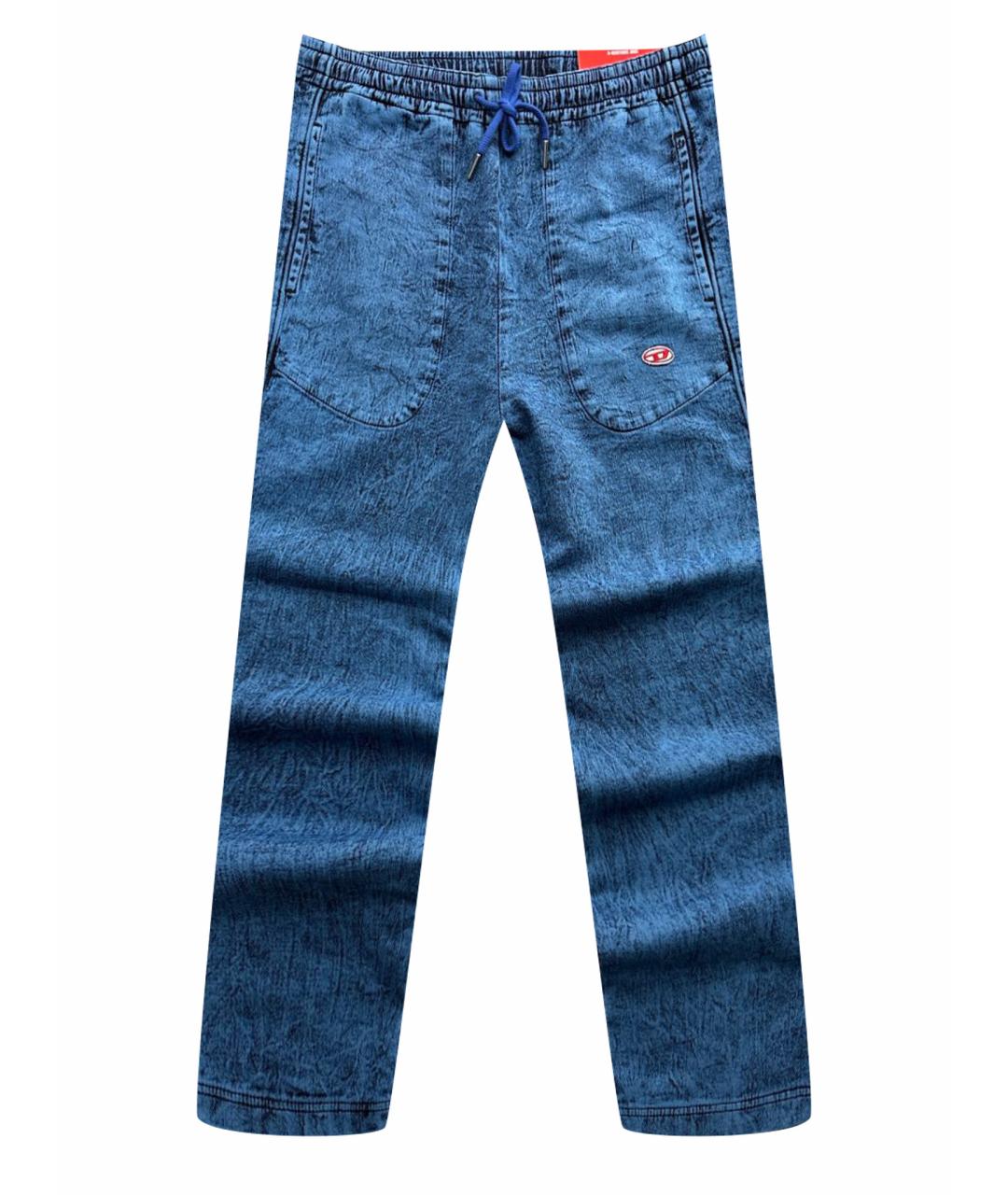 DIESEL Синие хлопковые повседневные брюки, фото 1