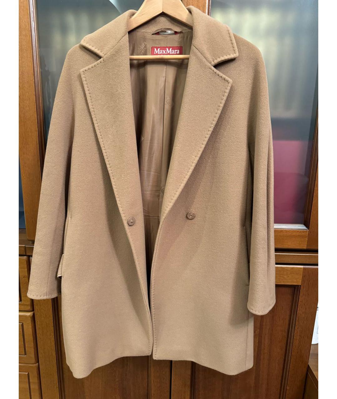 MAX MARA STUDIO Горчичное шерстяное пальто, фото 7