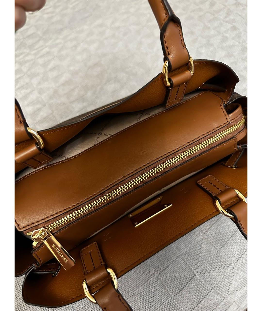 MICHAEL KORS Коричневая сумка через плечо, фото 3