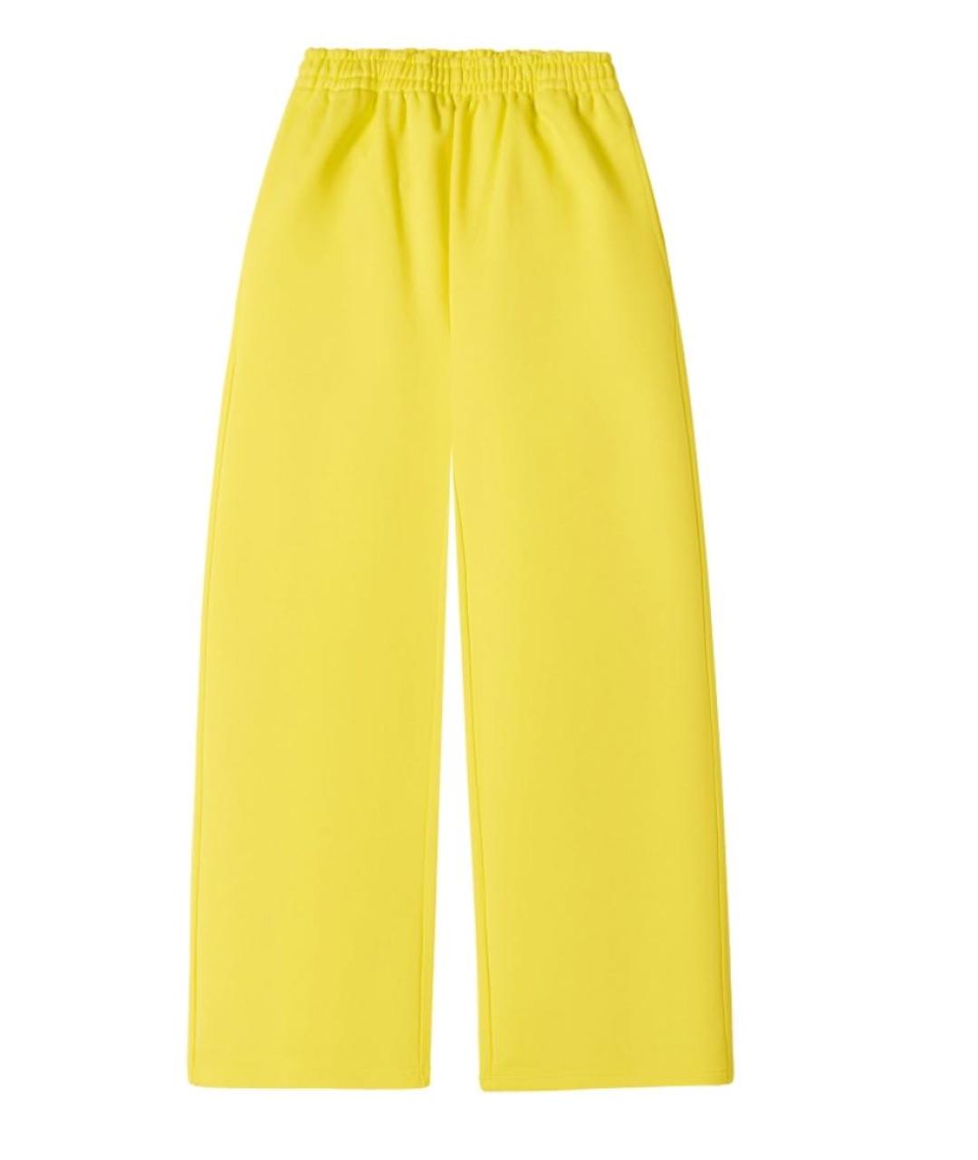PLANTA ROSA Желтые хлопко-эластановые спортивные брюки и шорты, фото 1