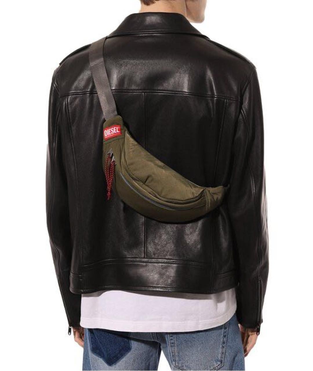 DIESEL Хаки поясная сумка, фото 2