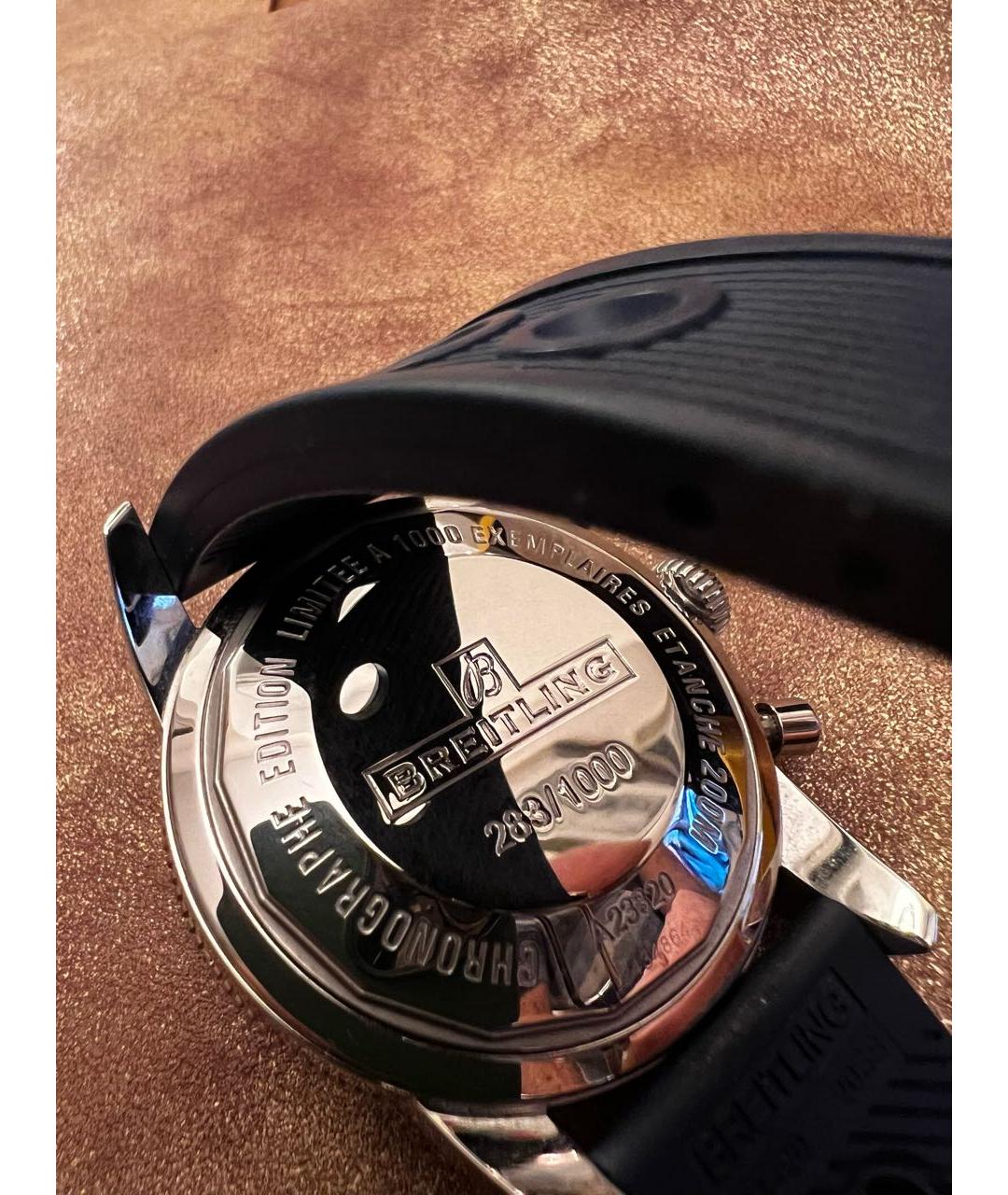 BREITLING Синие стальные часы, фото 3