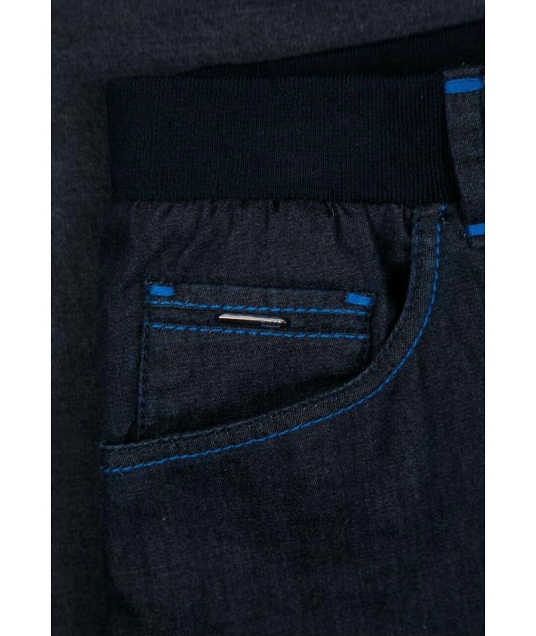 ZILLI Темно-синие хлопко-эластановые шорты, фото 7