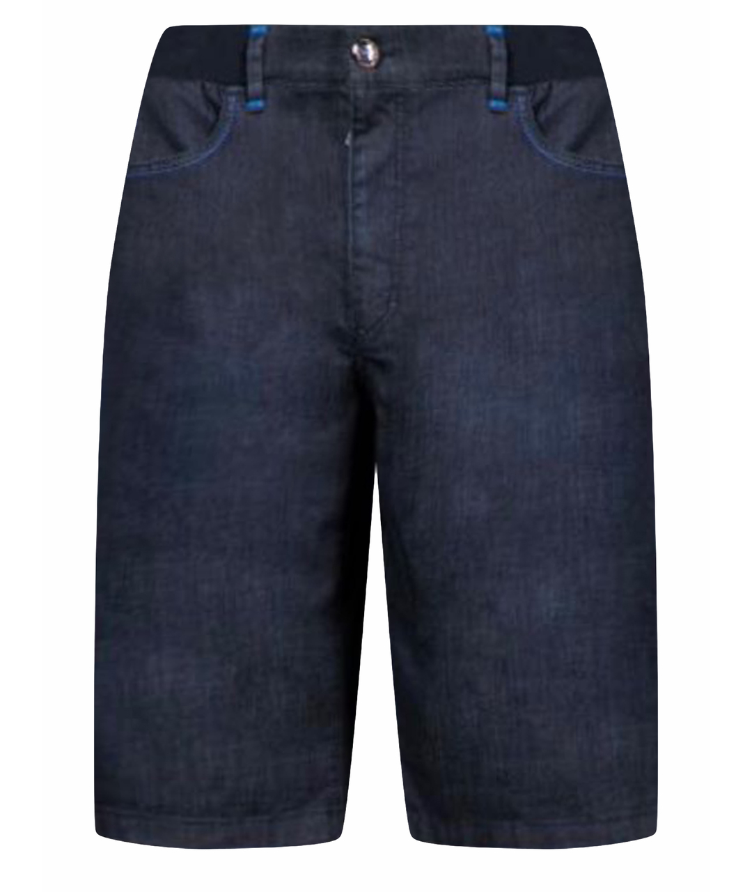 ZILLI Темно-синие хлопко-эластановые шорты, фото 1