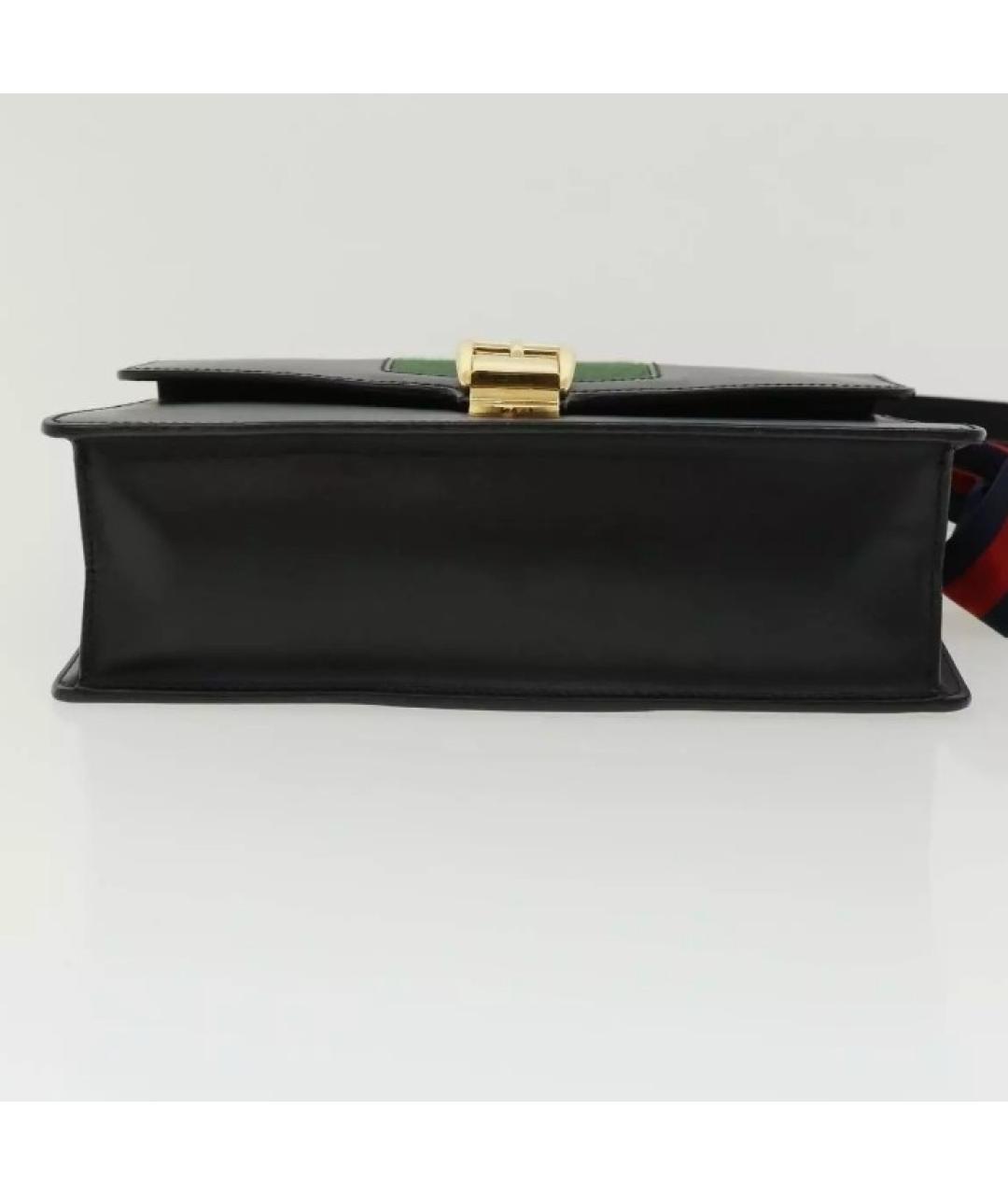 GUCCI Черная кожаная сумка через плечо, фото 3