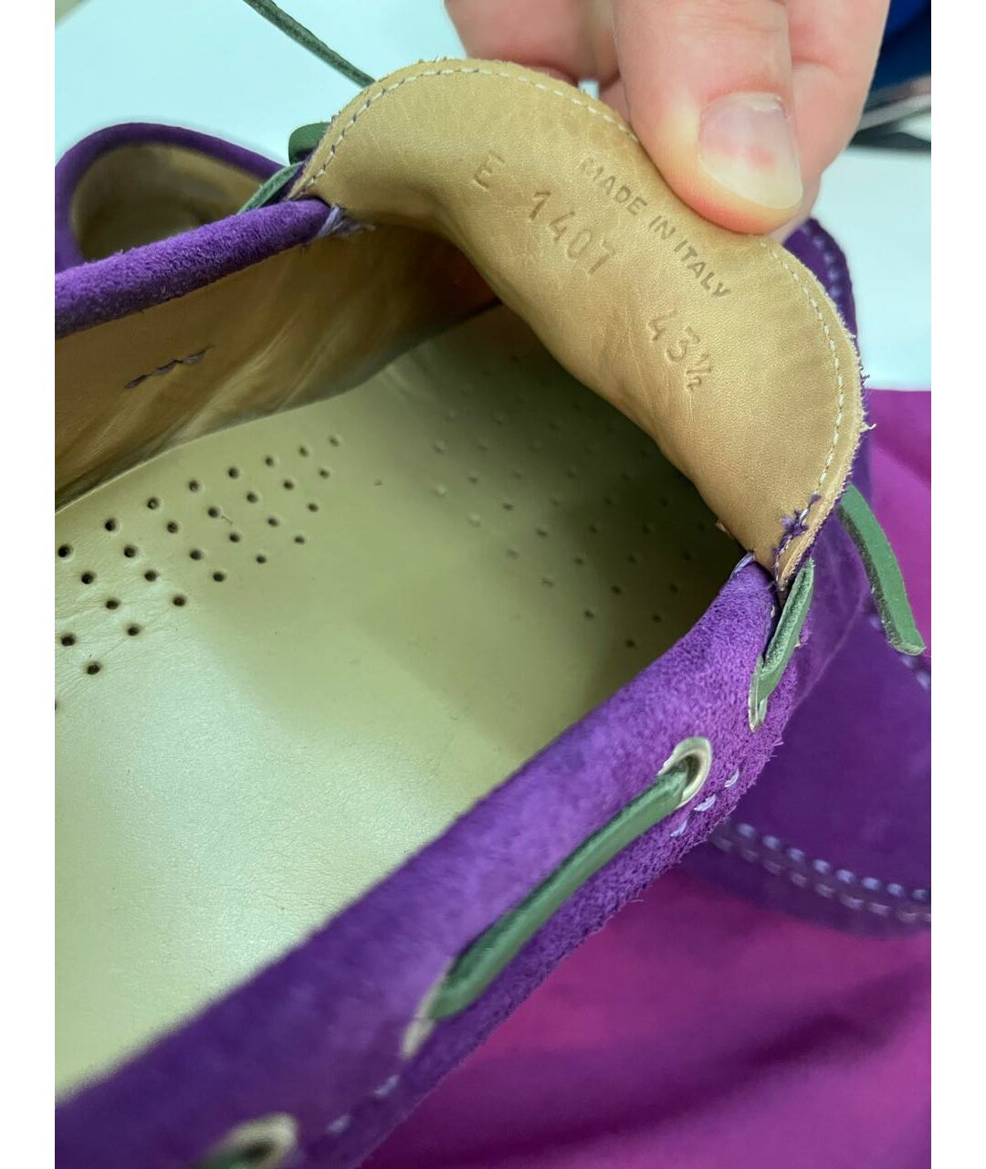 ETRO Фиолетовые замшевые мокасины, фото 5