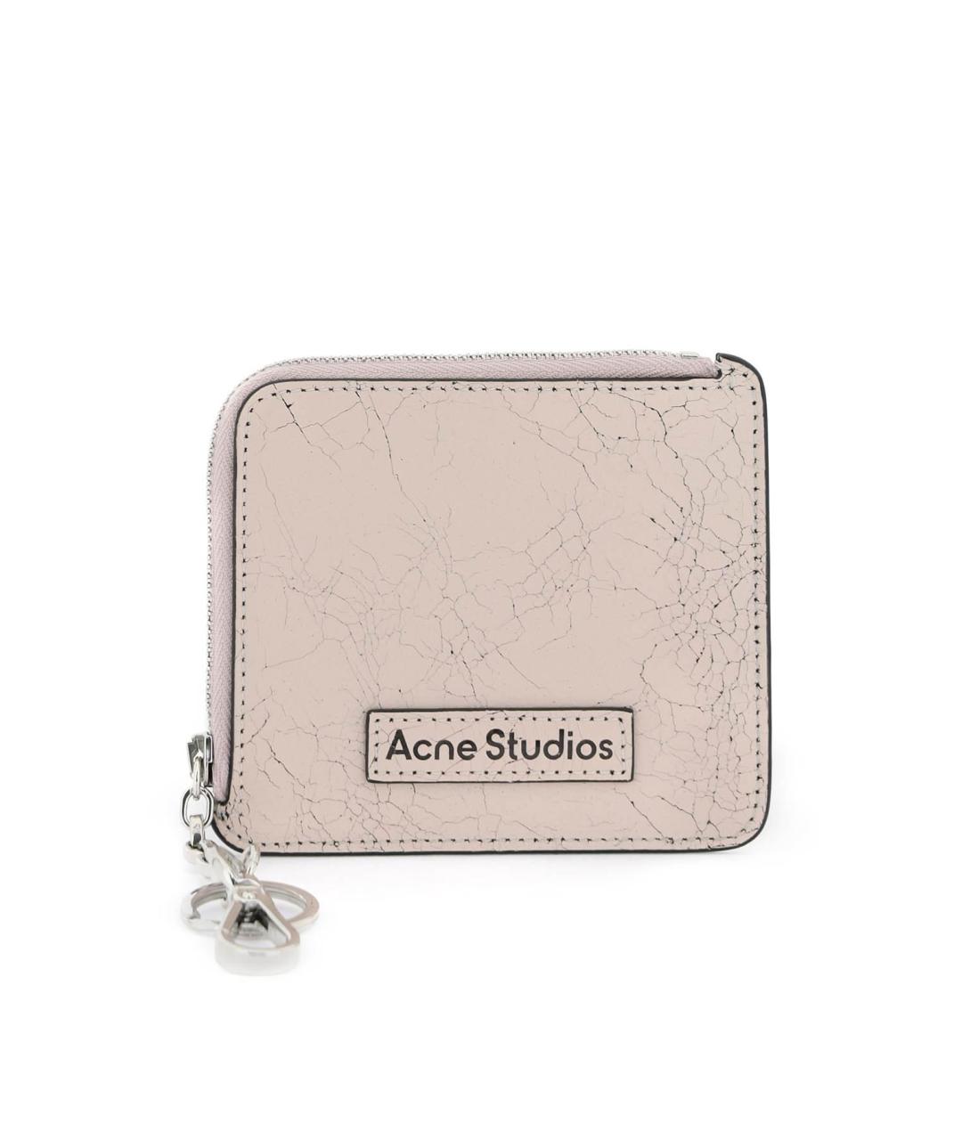 ACNE STUDIOS Розовый кожаный кошелек, фото 1