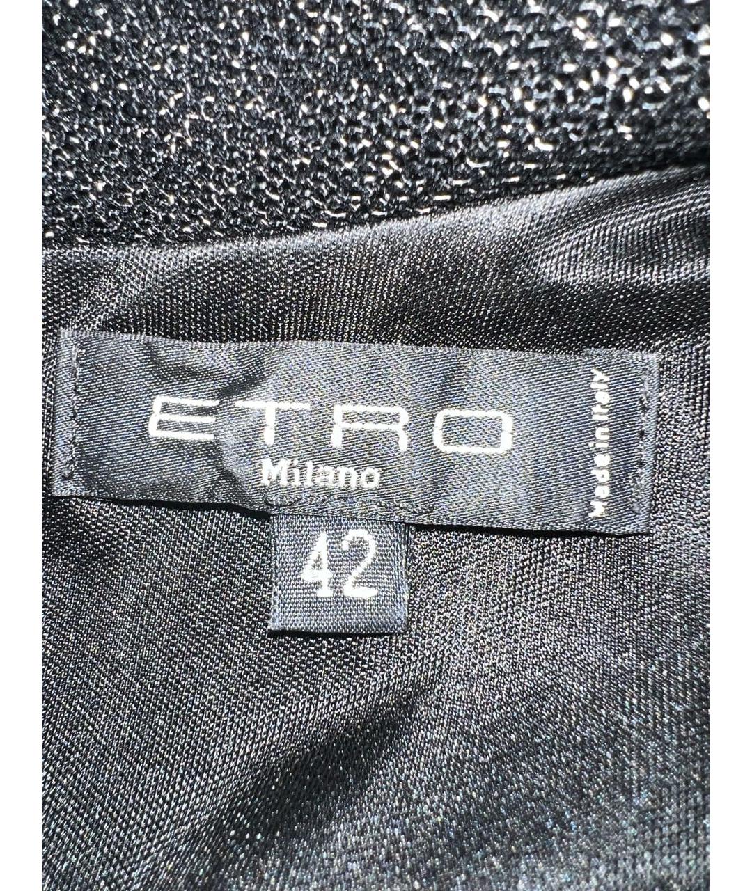 ETRO Антрацитовый полиэстеровый костюм с юбками, фото 6