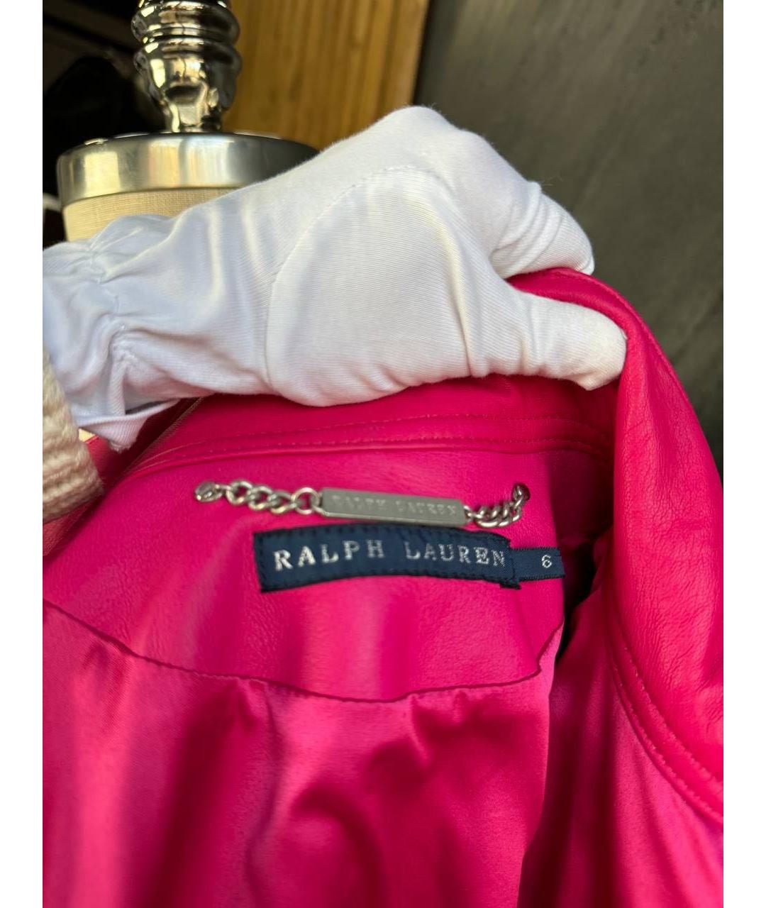 RALPH LAUREN Кожаная куртка, фото 4