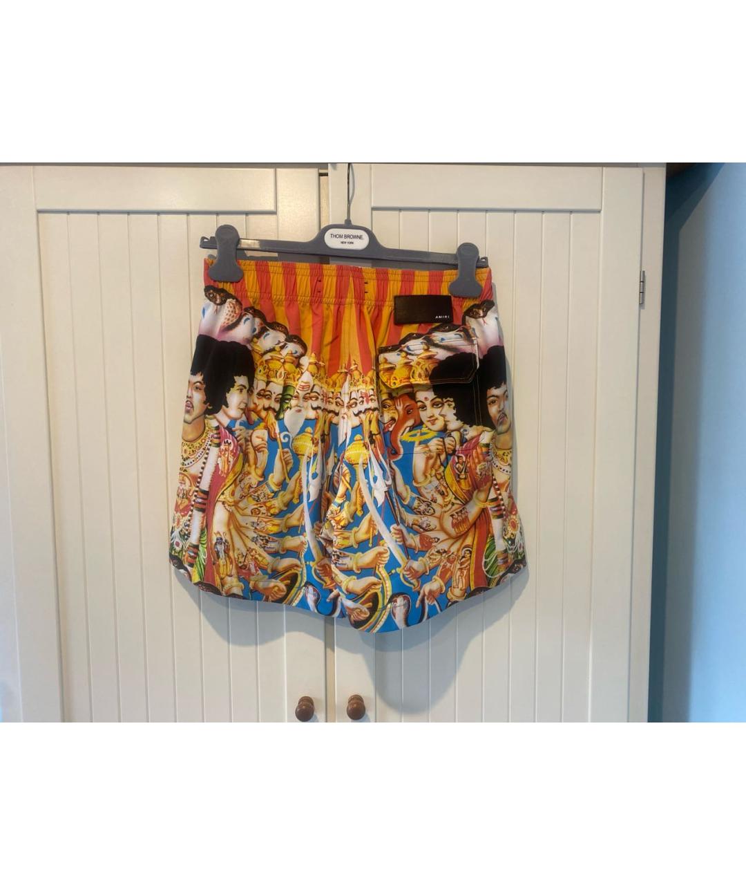AMIRI Оранжевое полиамидовые шорты, фото 2