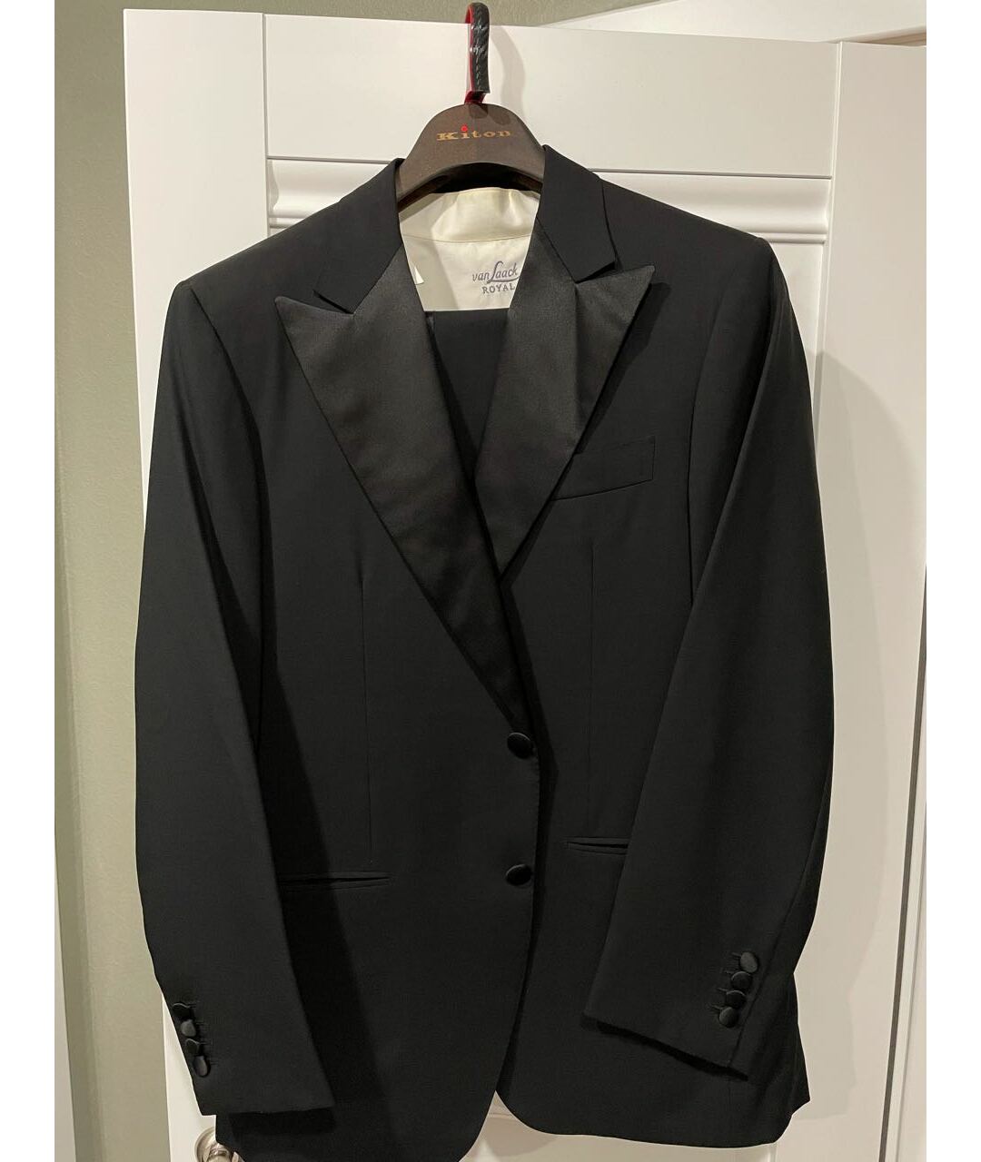 KITON Черный шелковый пиджак, фото 4