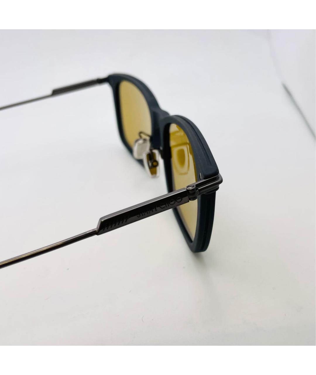 JIMMY CHOO Горчичные пластиковые солнцезащитные очки, фото 5