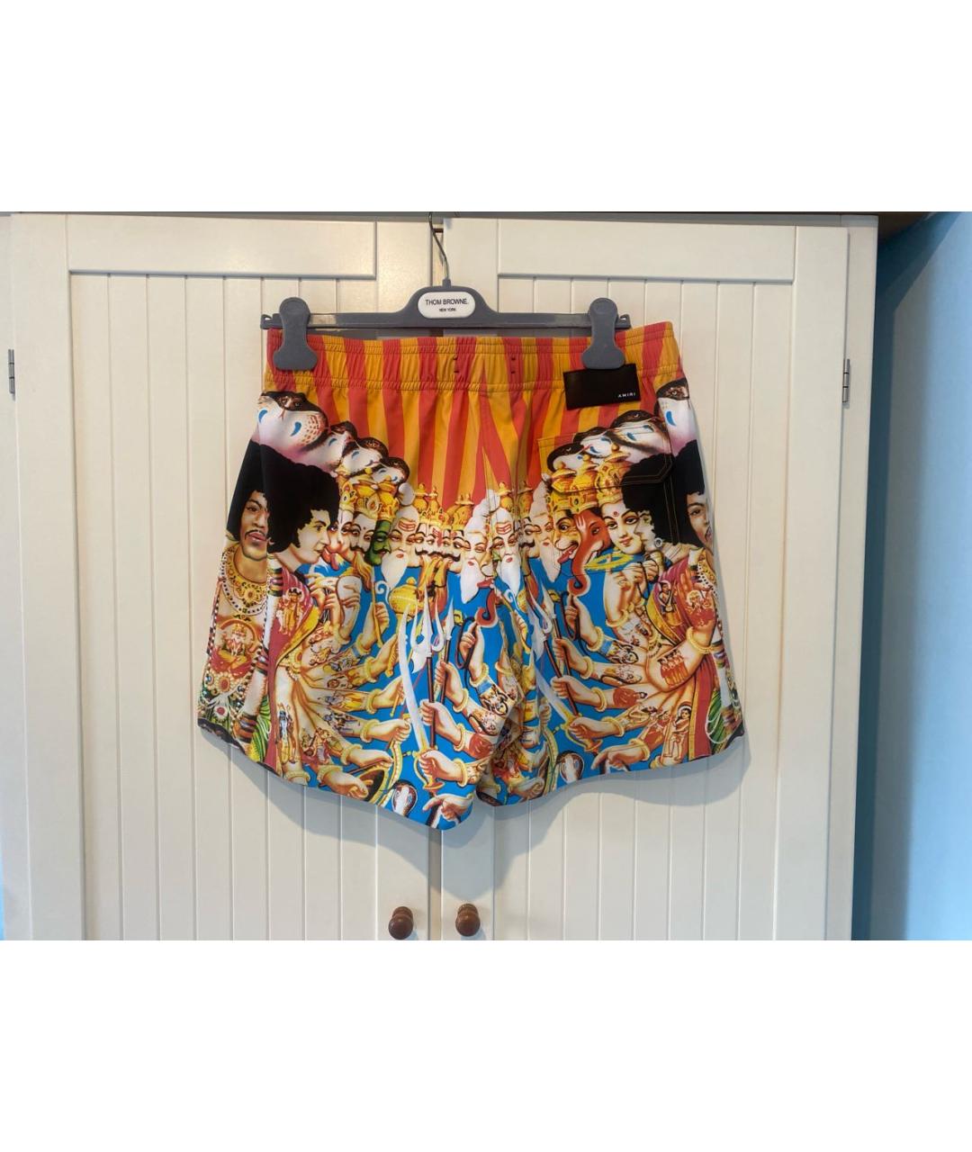 AMIRI Оранжевое полиамидовые шорты, фото 2