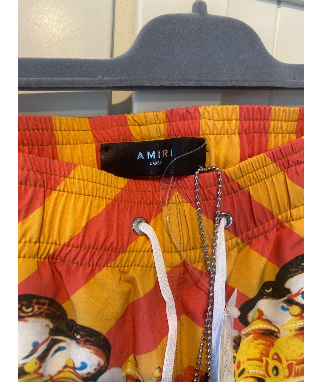 AMIRI Оранжевое полиамидовые шорты, фото 3