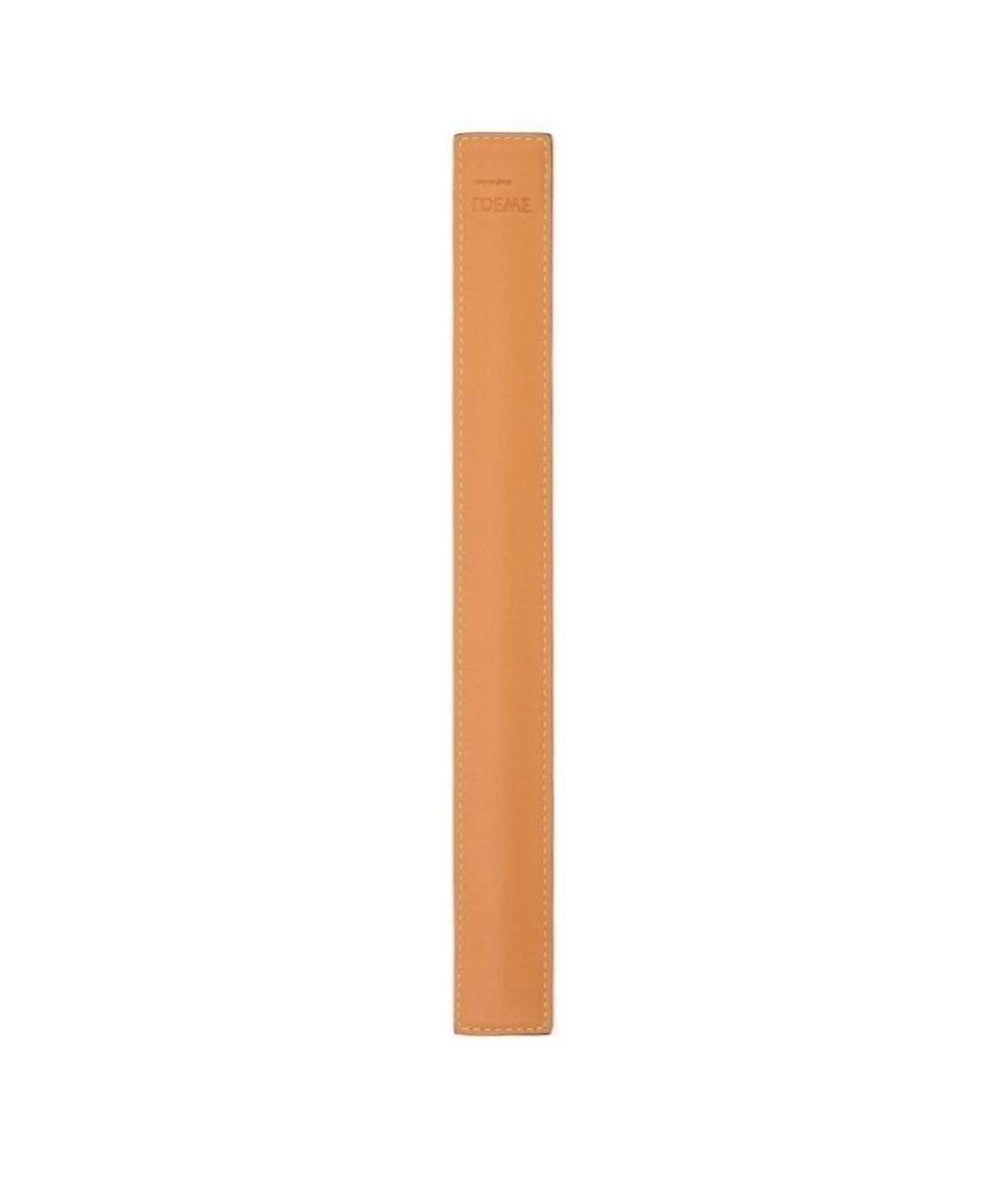 LOEWE Оранжевый кожаный браслет, фото 5