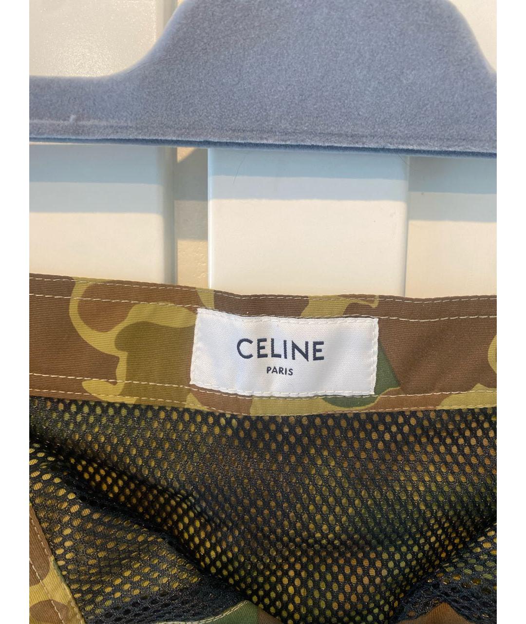 CELINE PRE-OWNED Коричневые полиамидовые шорты, фото 3