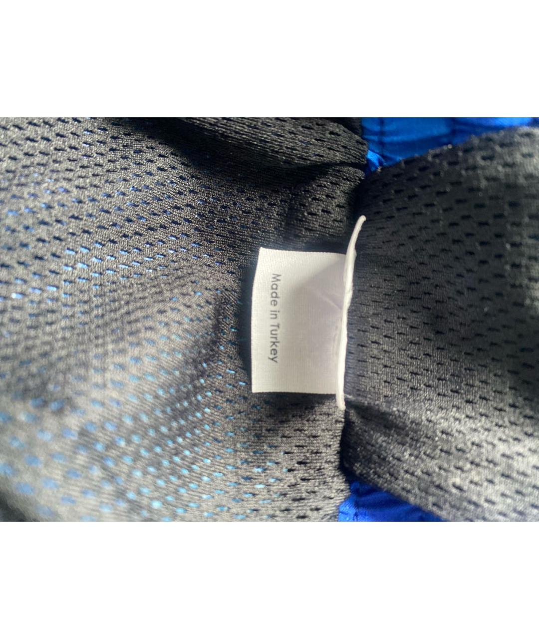 DRIES VAN NOTEN Синие полиамидовые шорты, фото 5