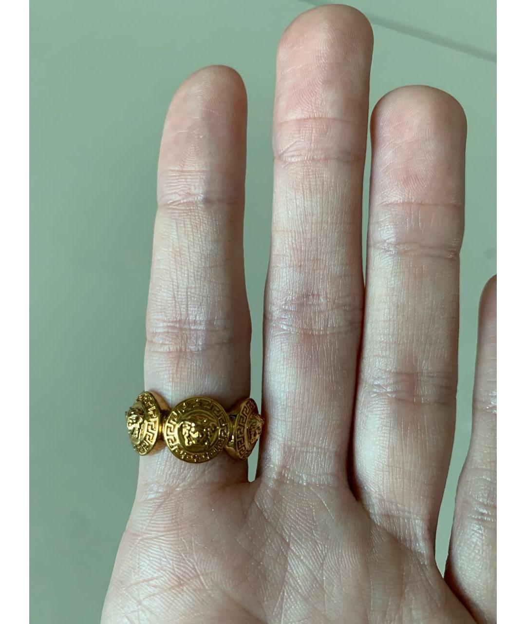 VERSACE Золотое металлическое кольцо, фото 1