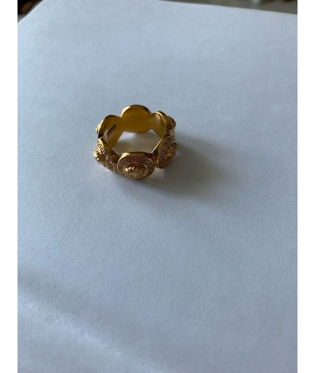 VERSACE Золотое металлическое кольцо, фото 5
