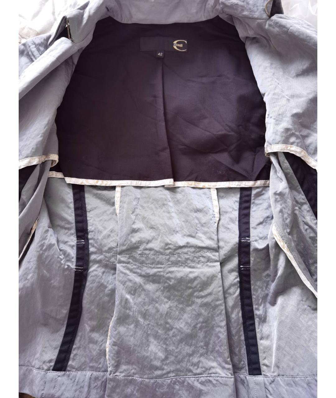 JUST CAVALLI Серебряная полиамидовая куртка, фото 5