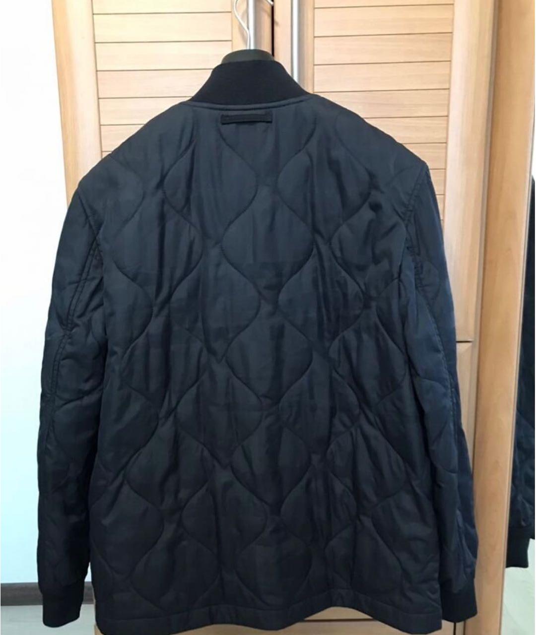 BURBERRY Черная полиамидовая куртка, фото 2