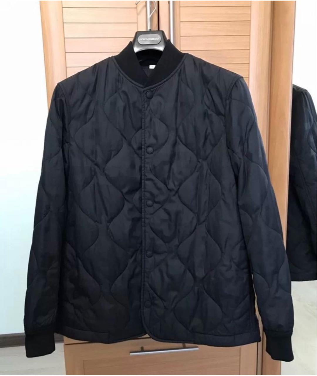 BURBERRY Черная полиамидовая куртка, фото 5